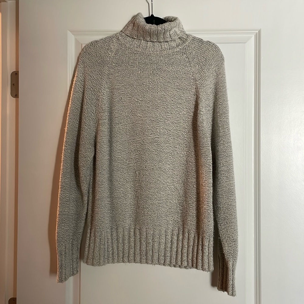 Gray Turtleneck Sweater